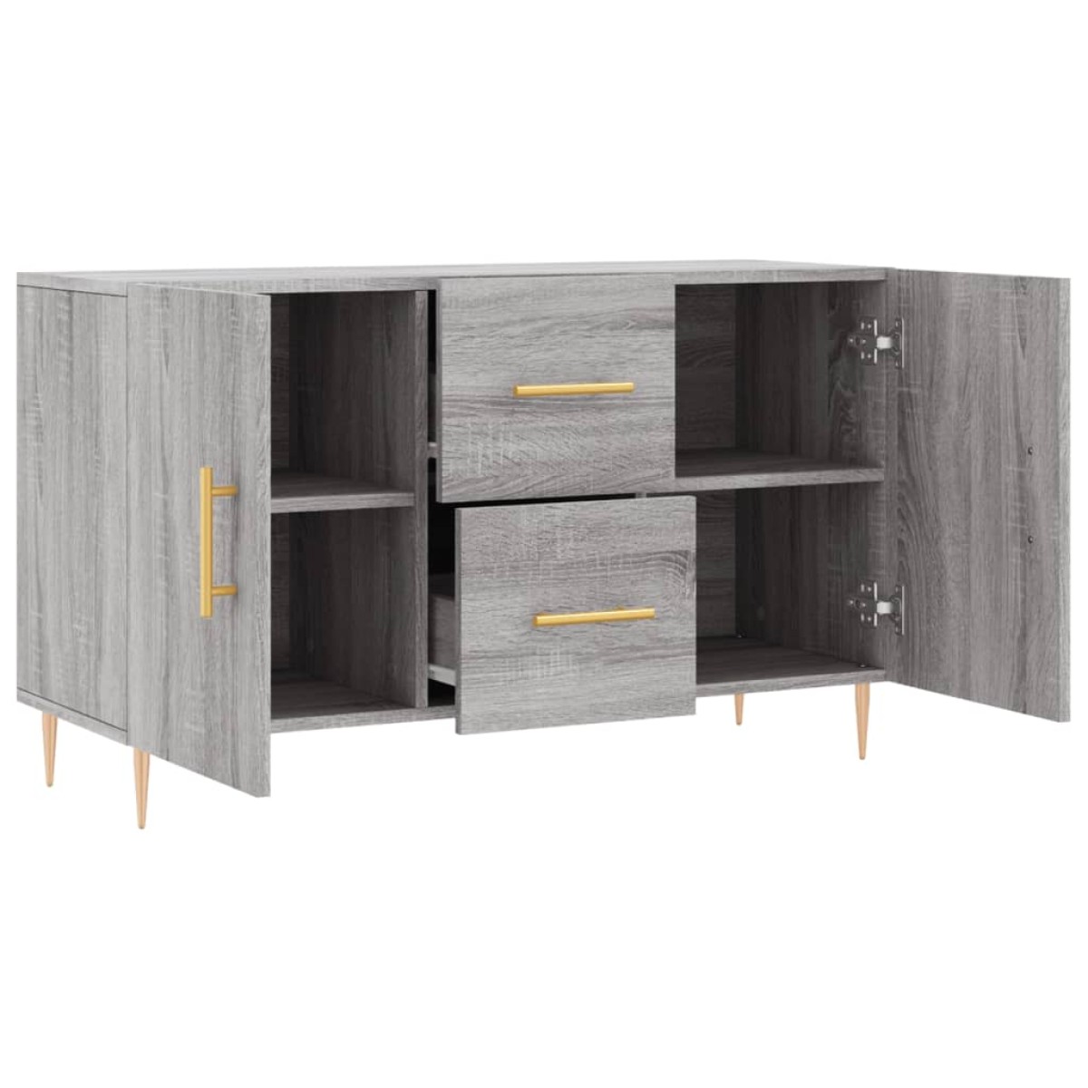 vidaXL Μπουφές Γκρι Sonoma 100 x 36 x 60 εκ. από Επεξεργασμένο Ξύλο