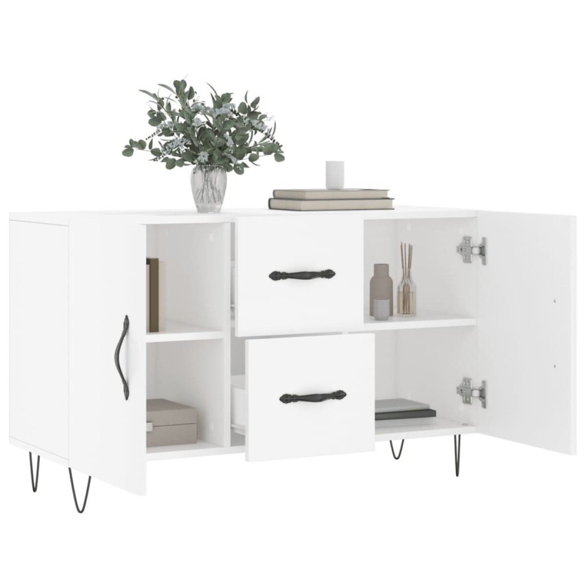vidaXL Ντουλάπι Λευκό 100 x 36 x60 εκ. Επεξεργασμένο Ξύλο
