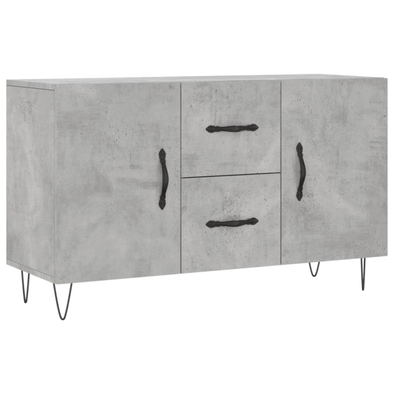 vidaXL Ντουλάπι Γκρι Σκυροδέματος 100 x 36 x 60 εκ. Επεξεργασμένο Ξύλο