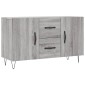 vidaXL Μπουφές Γκρι Sonoma 100 x 36 x 60 εκ. από Επεξεργασμένο Ξύλο