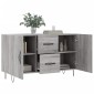 vidaXL Μπουφές Γκρι Sonoma 100 x 36 x 60 εκ. από Επεξεργασμένο Ξύλο