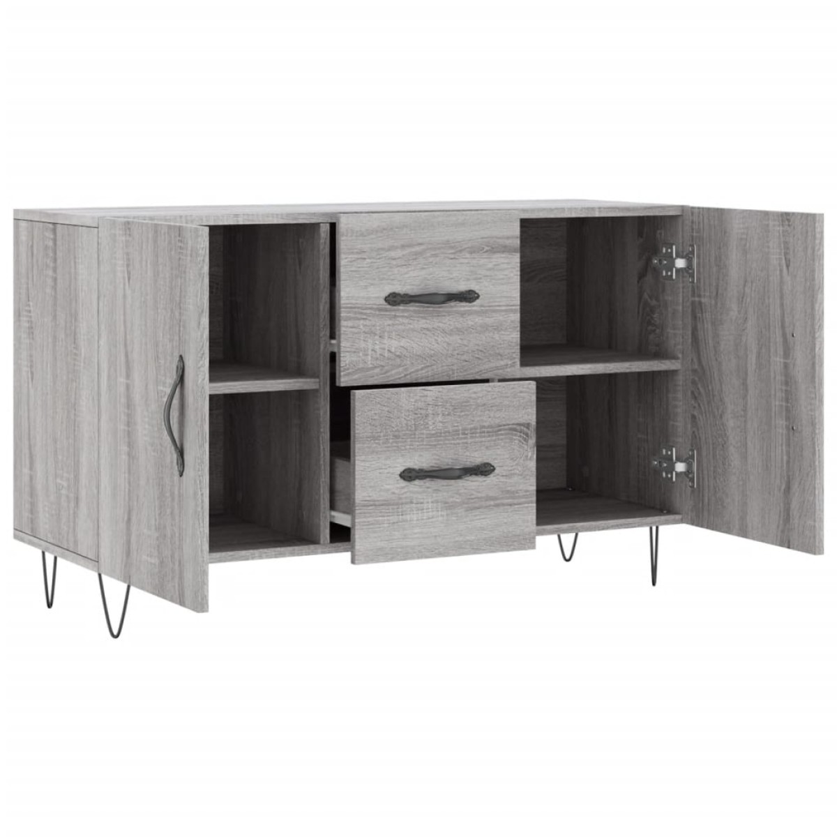 vidaXL Μπουφές Γκρι Sonoma 100 x 36 x 60 εκ. από Επεξεργασμένο Ξύλο