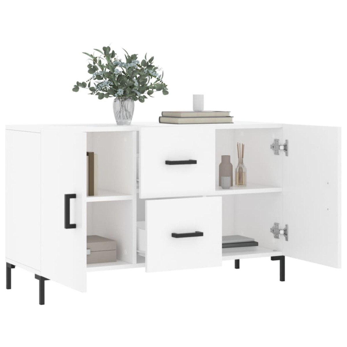 vidaXL Ντουλάπι Λευκό 100 x 36 x60 εκ. Επεξεργασμένο Ξύλο