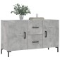 vidaXL Ντουλάπι Γκρι Σκυροδέματος 100 x 36 x 60 εκ. Επεξεργασμένο Ξύλο