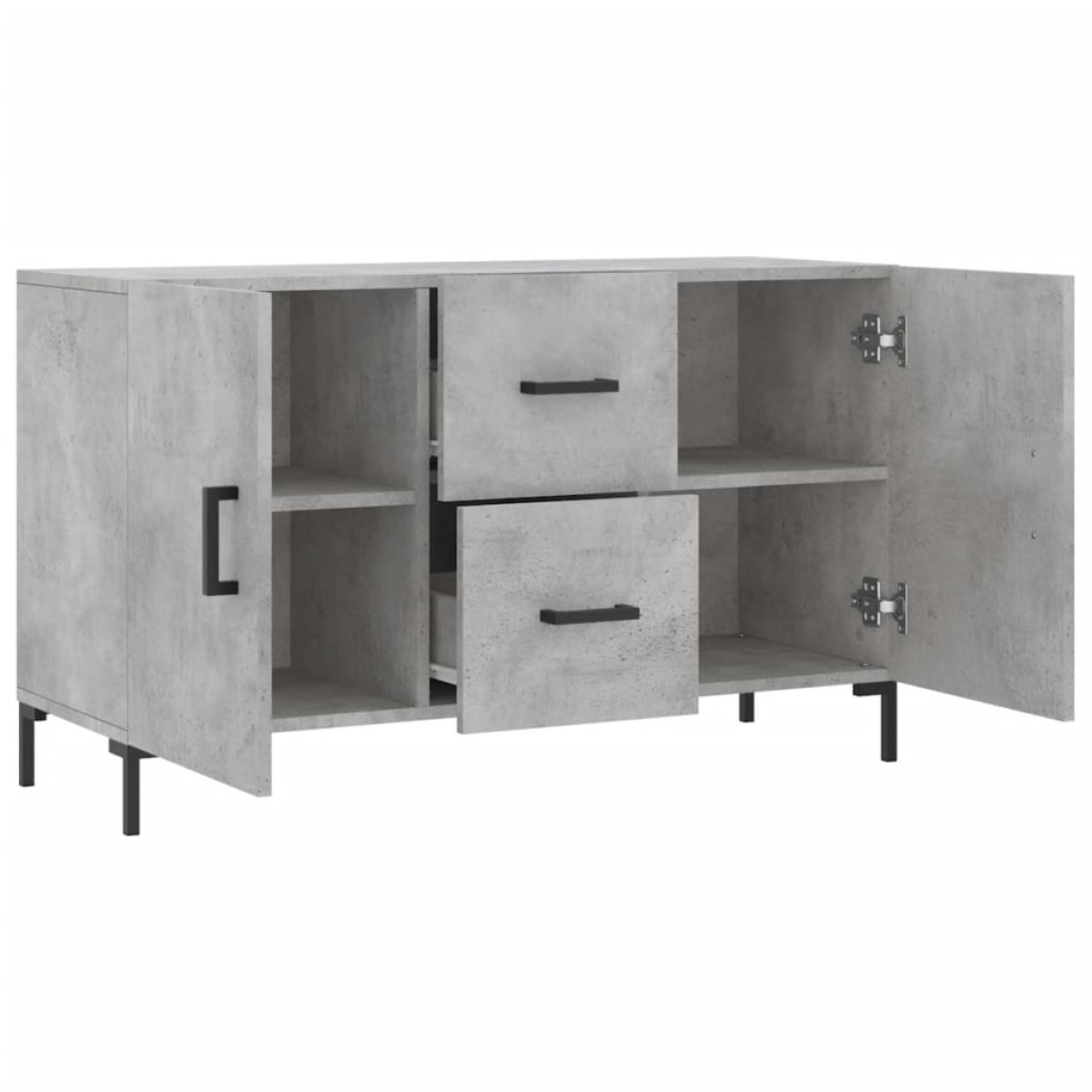 vidaXL Ντουλάπι Γκρι Σκυροδέματος 100 x 36 x 60 εκ. Επεξεργασμένο Ξύλο