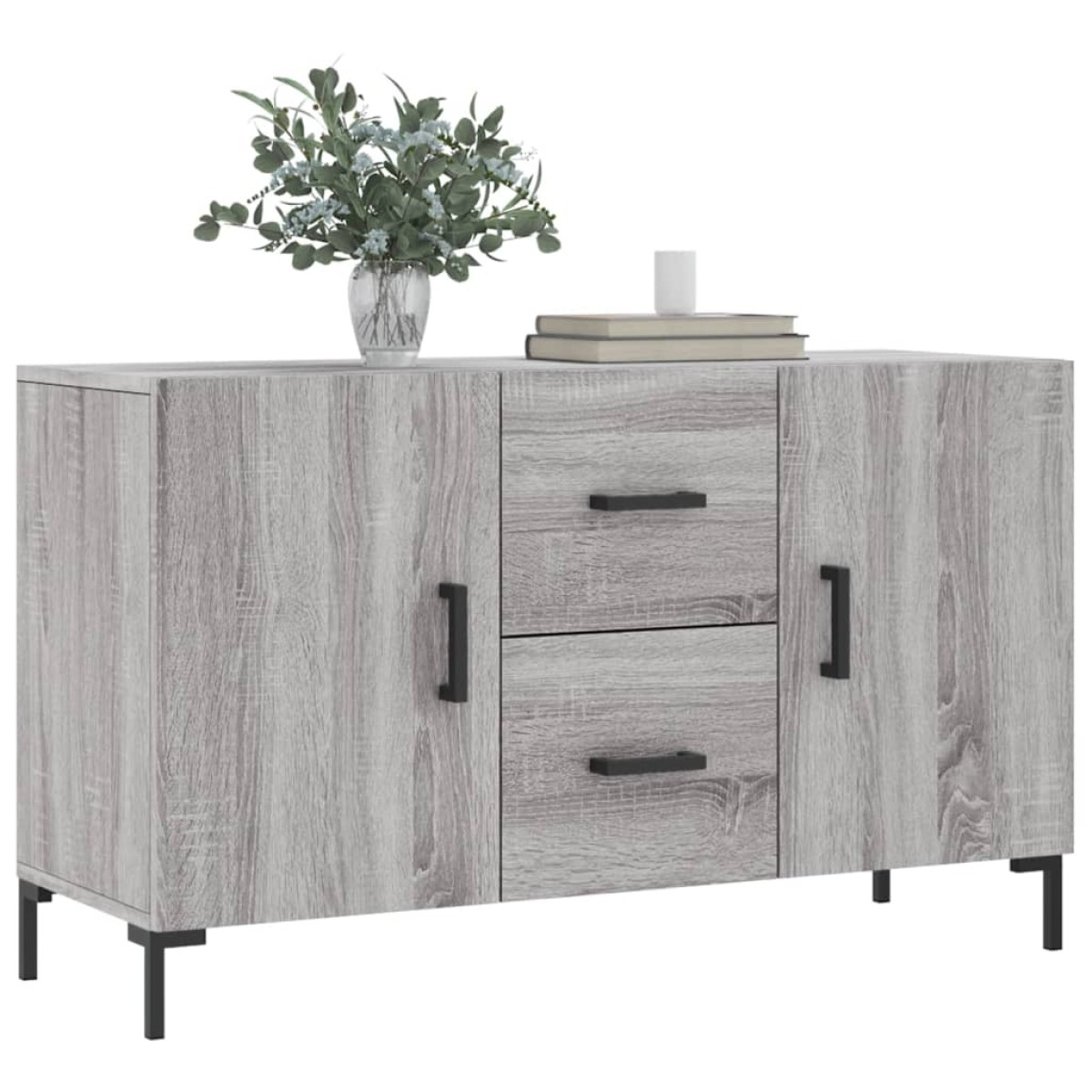 vidaXL Μπουφές Γκρι Sonoma 100 x 36 x 60 εκ. από Επεξεργασμένο Ξύλο