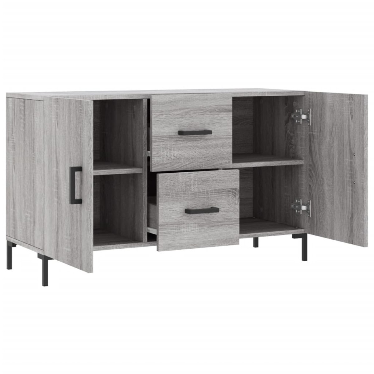 vidaXL Μπουφές Γκρι Sonoma 100 x 36 x 60 εκ. από Επεξεργασμένο Ξύλο