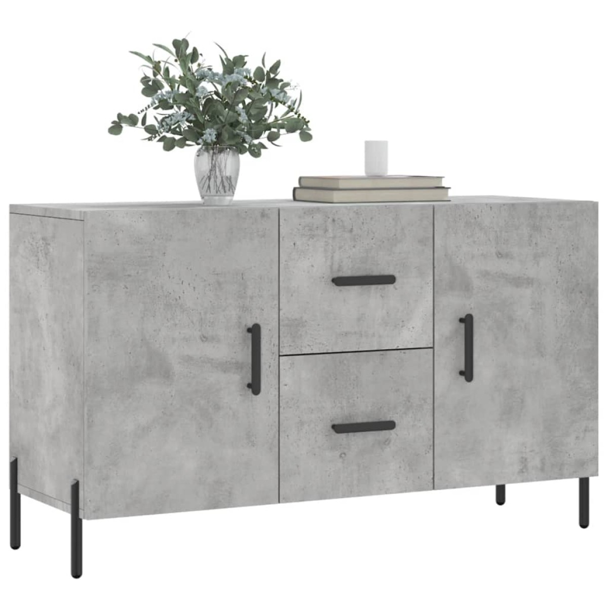 vidaXL Ντουλάπι Γκρι Σκυροδέματος 100 x 36 x 60 εκ. Επεξεργασμένο Ξύλο
