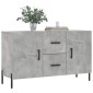 vidaXL Ντουλάπι Γκρι Σκυροδέματος 100 x 36 x 60 εκ. Επεξεργασμένο Ξύλο