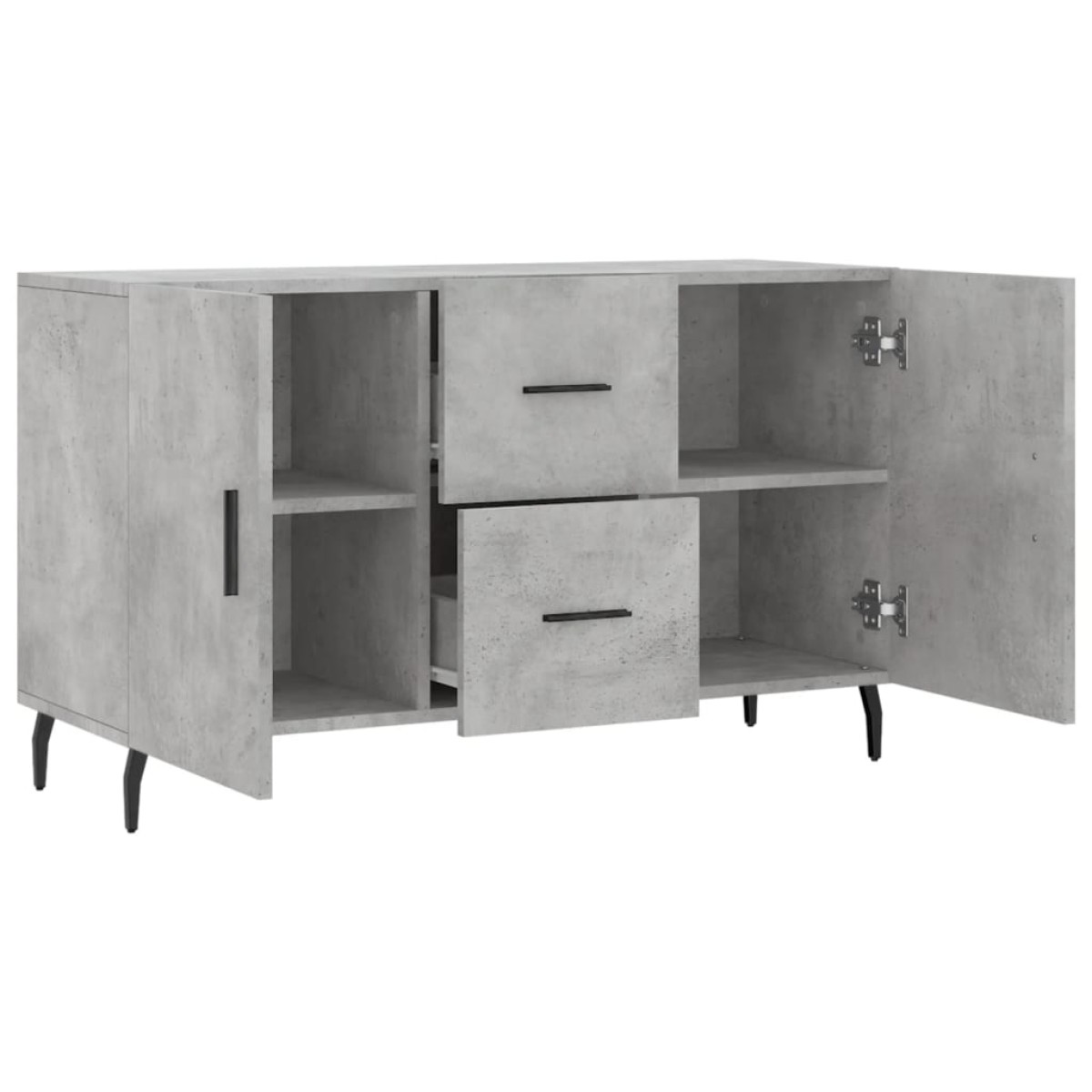 vidaXL Ντουλάπι Γκρι Σκυροδέματος 100 x 36 x 60 εκ. Επεξεργασμένο Ξύλο