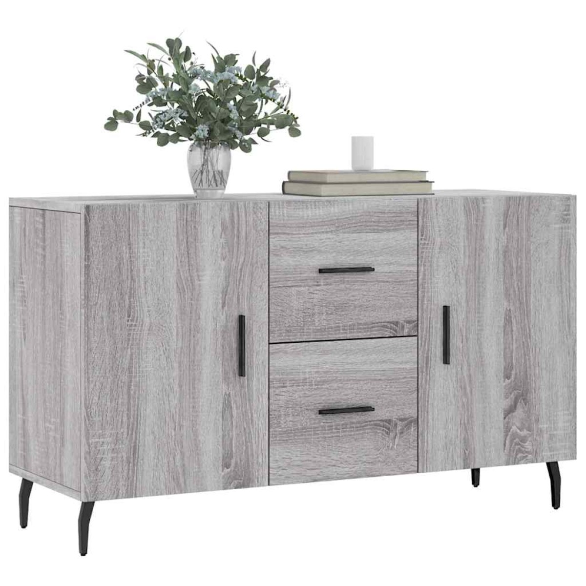 vidaXL Μπουφές Γκρι Sonoma 100 x 36 x 60 εκ. από Επεξεργασμένο Ξύλο