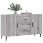 vidaXL Μπουφές Γκρι Sonoma 100 x 36 x 60 εκ. από Επεξεργασμένο Ξύλο