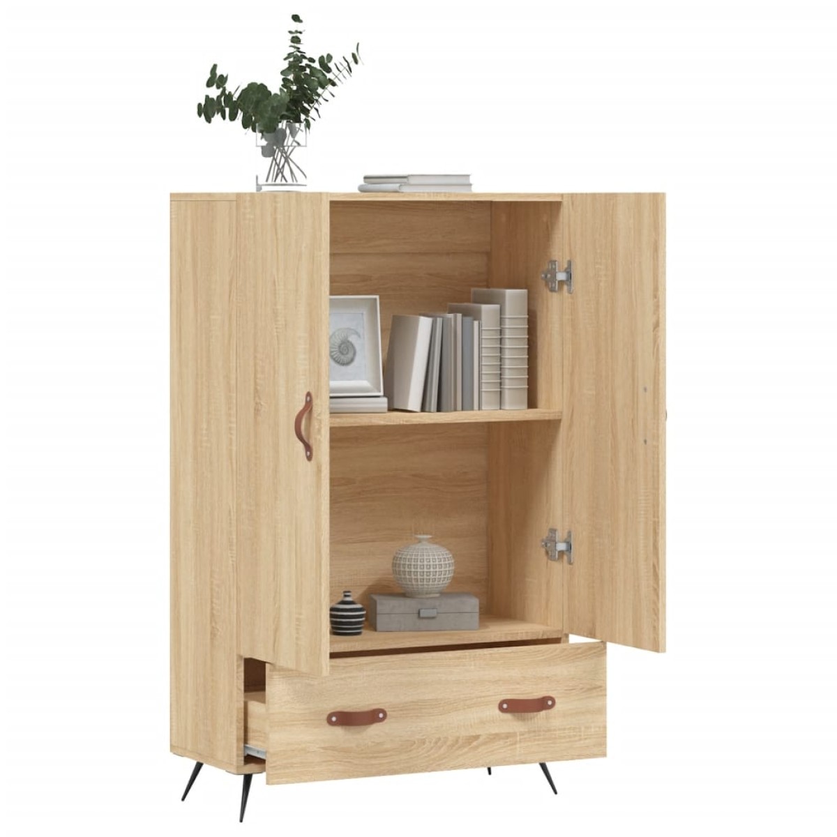 vidaXL Ντουλάπα Sonoma Δρυς 69,5 x 31 x 115 εκ. από Επεξεργασμένο Ξύλο