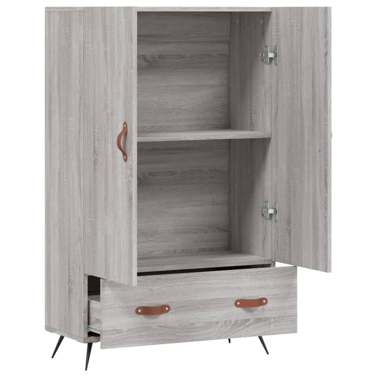 vidaXL Ντουλάπα Γκρι Sonoma 69,5 x 31 x 115 εκ. από Επεξεργασμένο Ξύλο