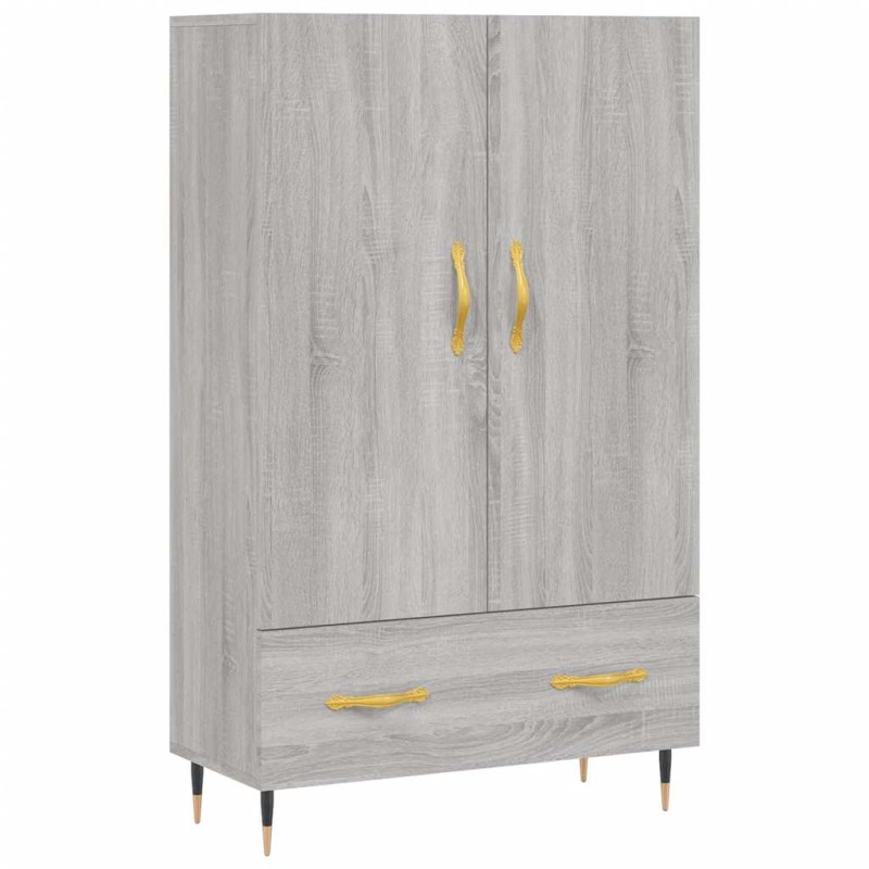 vidaXL Ντουλάπα Γκρι Sonoma 69,5 x 31 x 115 εκ. από Επεξεργασμένο Ξύλο