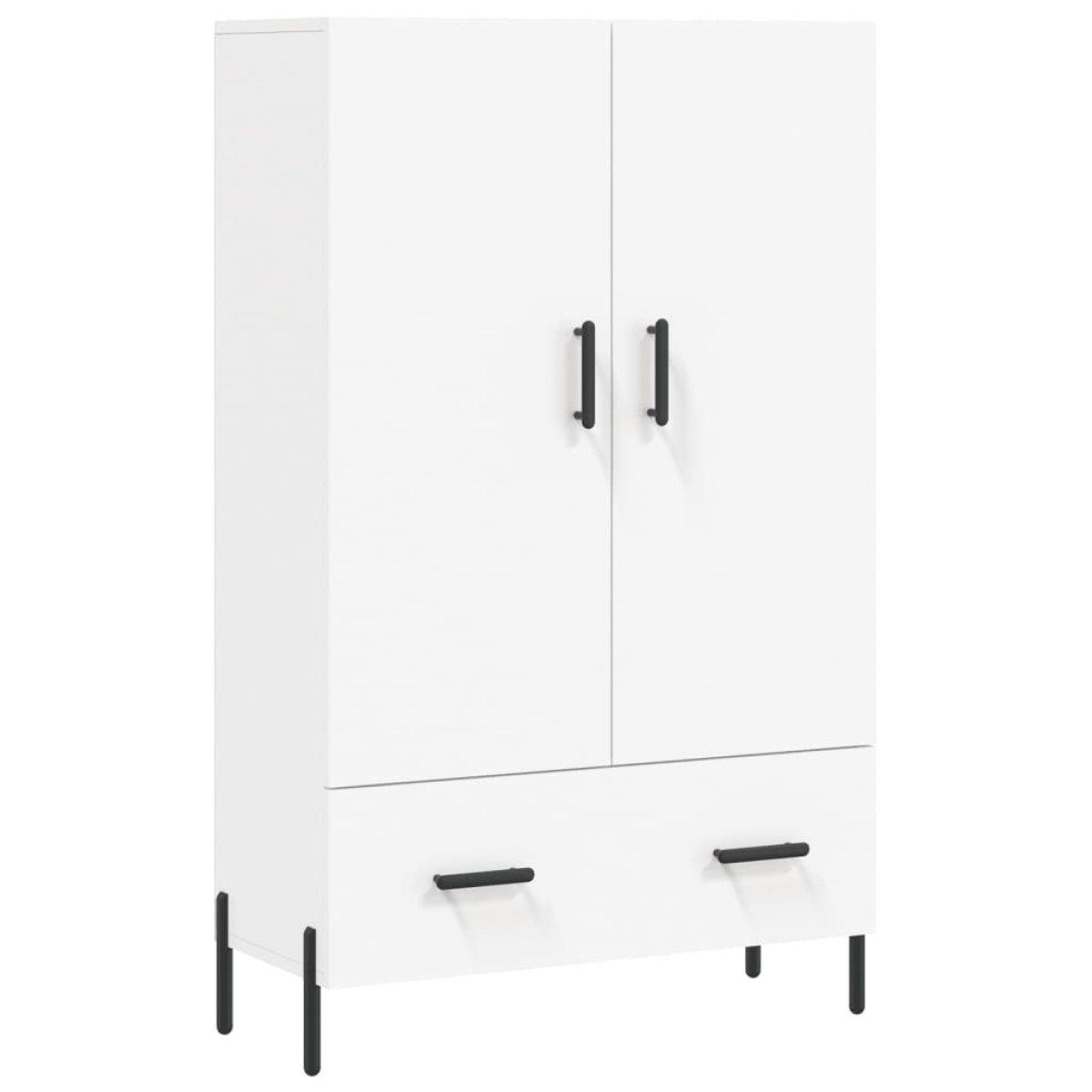 vidaXL Ντουλάπα Λευκή 69,5 x 31 x 115 εκ. από Επεξεργασμένο Ξύλο