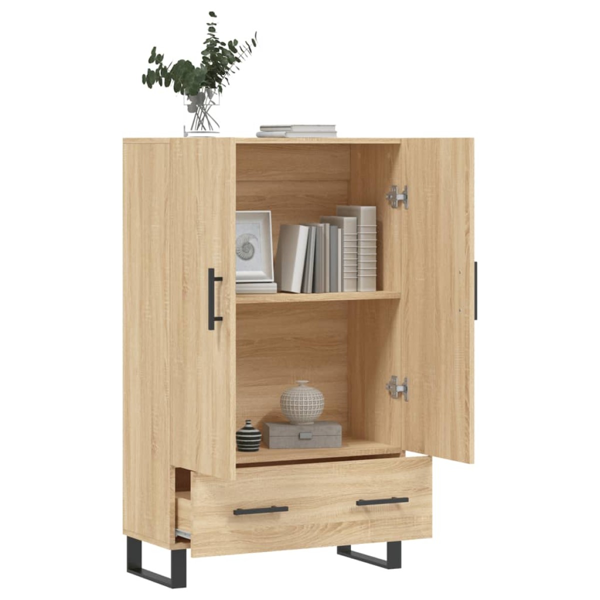 vidaXL Ντουλάπα Sonoma Δρυς 69,5 x 31 x 115 εκ. από Επεξεργασμένο Ξύλο
