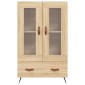 vidaXL Ντουλάπα Sonoma Δρυς 69,5 x 31 x 115 εκ. από Επεξεργασμένο Ξύλο