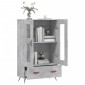 vidaXL Ντουλάπα Γκρι Σκυροδέματος 69,5 x 31 x 115 εκ. Επεξεργ. Ξύλο