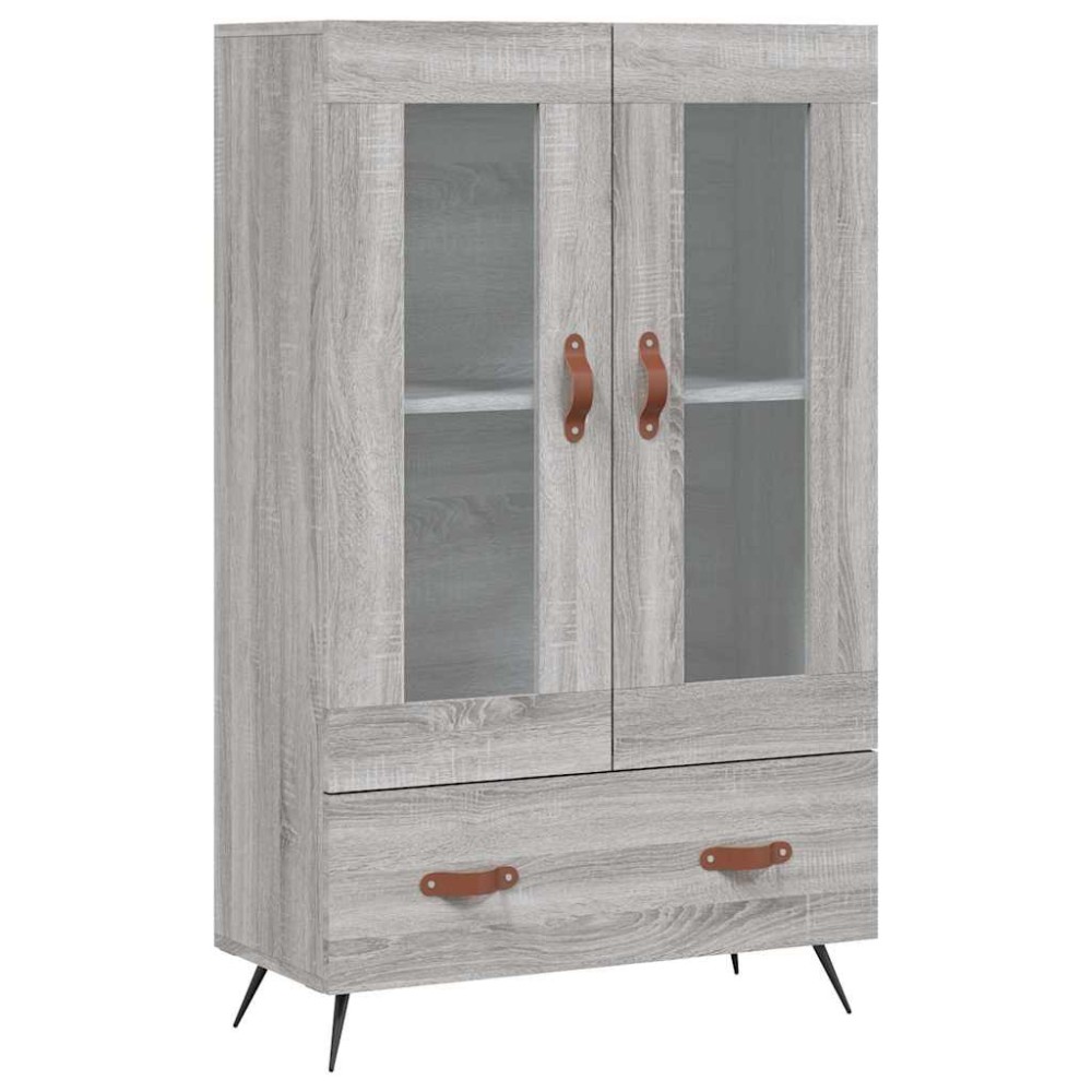 vidaXL Ντουλάπα Γκρι Sonoma 69,5 x 31 x 115 εκ. από Επεξεργασμένο Ξύλο
