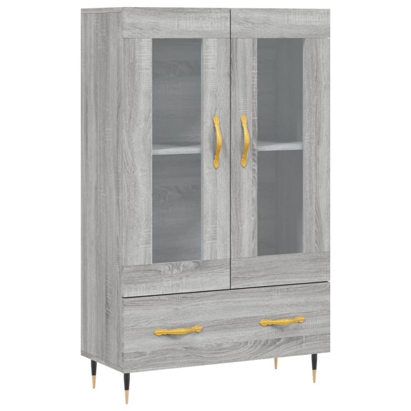 vidaXL Ντουλάπα Γκρι Sonoma 69,5 x 31 x 115 εκ. από Επεξεργασμένο Ξύλο