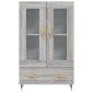 vidaXL Ντουλάπα Γκρι Sonoma 69,5 x 31 x 115 εκ. από Επεξεργασμένο Ξύλο