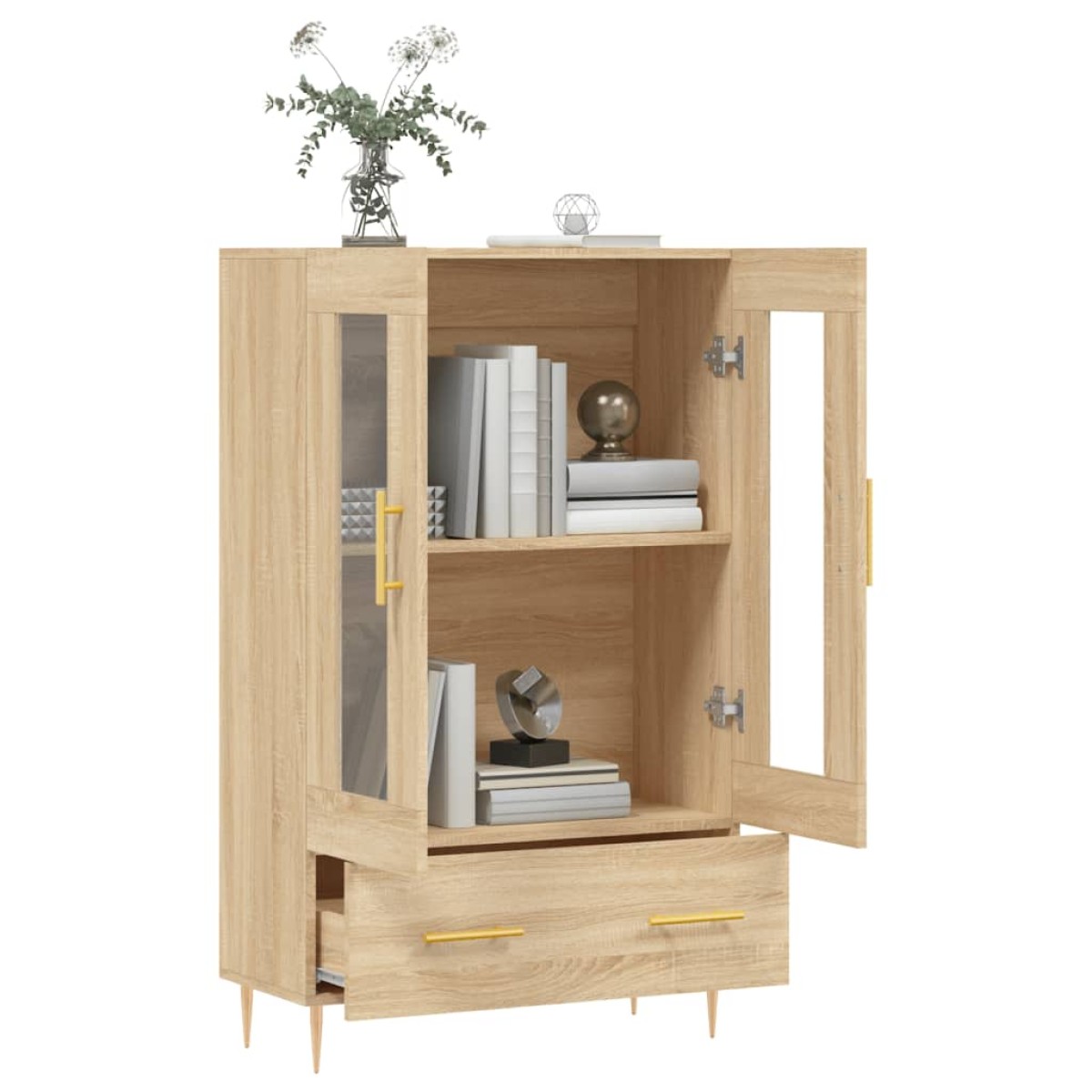 vidaXL Ντουλάπα Sonoma Δρυς 69,5 x 31 x 115 εκ. από Επεξεργασμένο Ξύλο