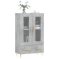vidaXL Ντουλάπα Γκρι Σκυροδέματος 69,5 x 31 x 115 εκ. Επεξεργ. Ξύλο