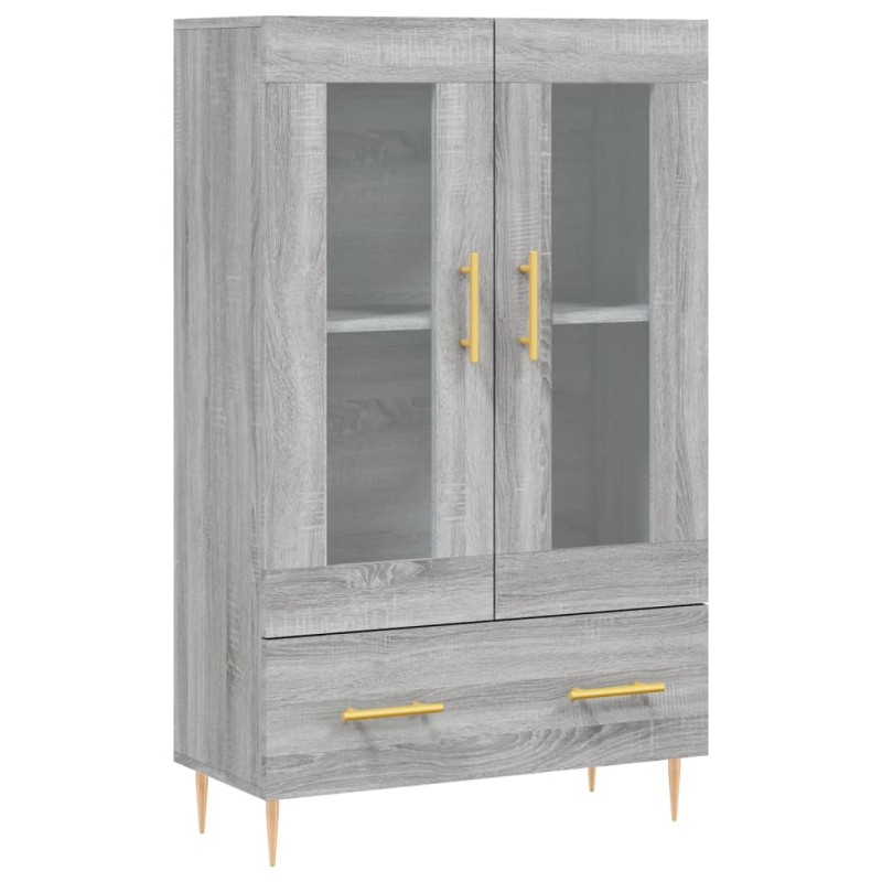 vidaXL Ντουλάπα Γκρι Sonoma 69,5 x 31 x 115 εκ. από Επεξεργασμένο Ξύλο