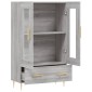 vidaXL Ντουλάπα Γκρι Sonoma 69,5 x 31 x 115 εκ. από Επεξεργασμένο Ξύλο