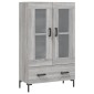 vidaXL Ντουλάπα Γκρι Sonoma 69,5 x 31 x 115 εκ. από Επεξεργασμένο Ξύλο