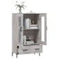 vidaXL Ντουλάπα Γκρι Sonoma 69,5 x 31 x 115 εκ. από Επεξεργασμένο Ξύλο