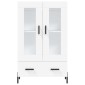 vidaXL Ντουλάπα Λευκή 69,5 x 31 x 115 εκ. από Επεξεργασμένο Ξύλο