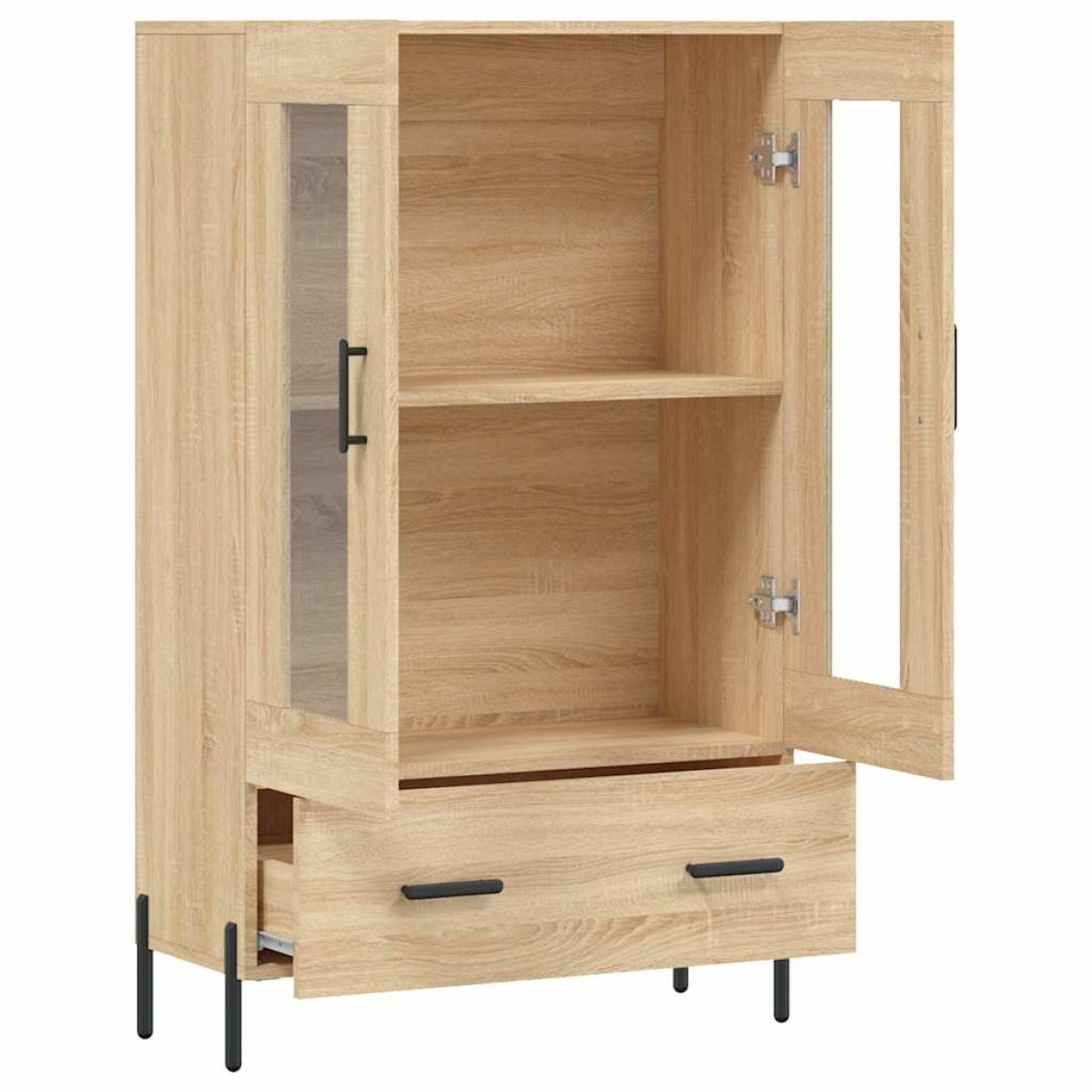 vidaXL Ντουλάπα Sonoma Δρυς 69,5 x 31 x 115 εκ. από Επεξεργασμένο Ξύλο