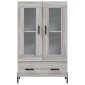 vidaXL Ντουλάπα Γκρι Sonoma 69,5 x 31 x 115 εκ. από Επεξεργασμένο Ξύλο