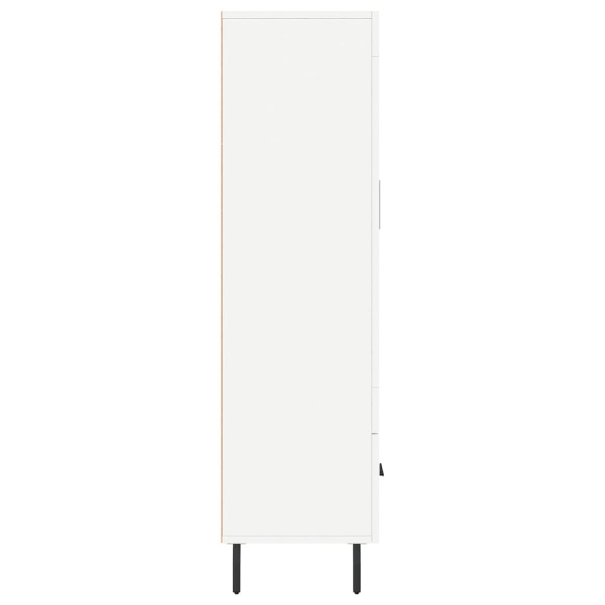 vidaXL Ντουλάπα Λευκή 69,5 x 31 x 115 εκ. από Επεξεργασμένο Ξύλο