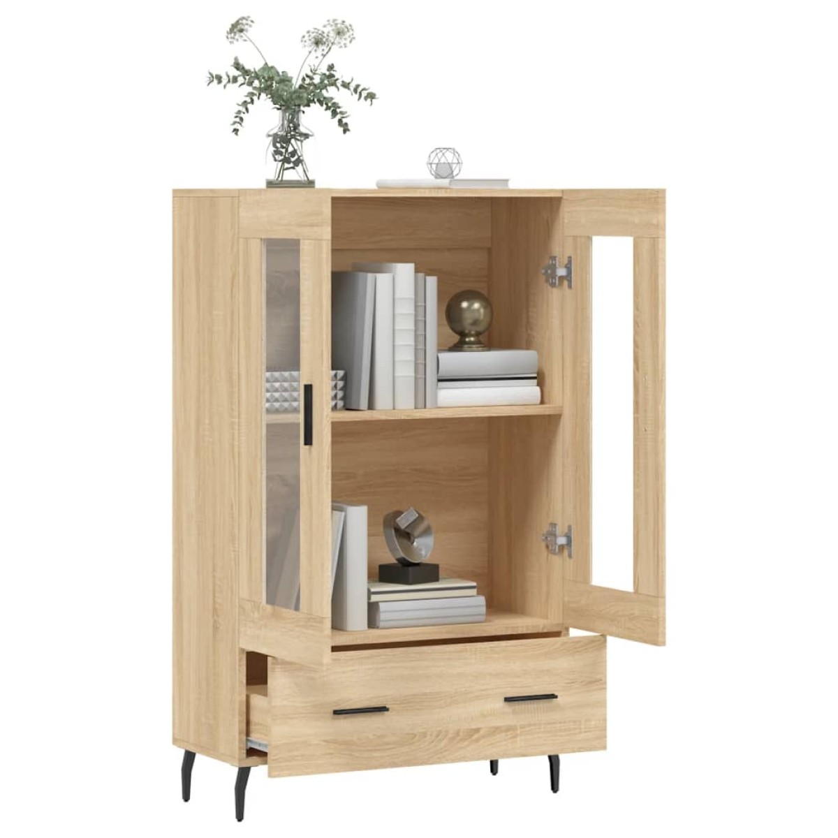 vidaXL Ντουλάπα Sonoma Δρυς 69,5 x 31 x 115 εκ. από Επεξεργασμένο Ξύλο