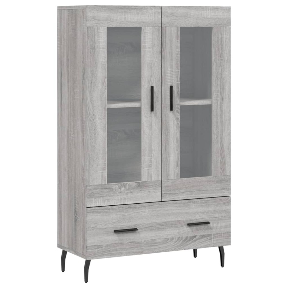 vidaXL Ντουλάπα Γκρι Sonoma 69,5 x 31 x 115 εκ. από Επεξεργασμένο Ξύλο