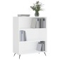 vidaXL Βιβλιοθήκη Λευκή 69,5 x 32,5 x 90 εκ. από Επεξεργασμένο Ξύλο