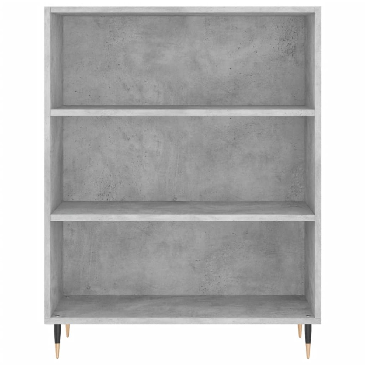 vidaXL Βιβλιοθήκη Γκρι Σκυροδέματος 69,5 x 32,5 x 90 εκ. Επεξεργ. Ξύλο