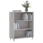 vidaXL Βιβλιοθήκη Γκρι Sonoma 69,5 x 32,5 x 90 εκ. από Επεξεργ. Ξύλο