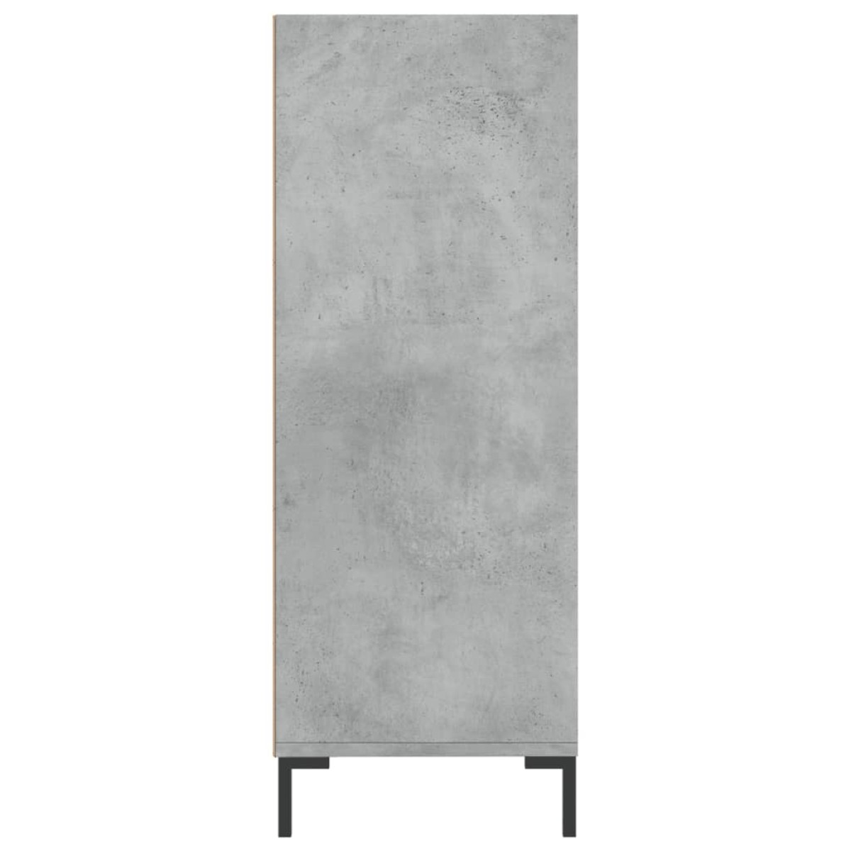 vidaXL Βιβλιοθήκη Γκρι Σκυροδέματος 69,5 x 32,5 x 90 εκ. Επεξεργ. Ξύλο