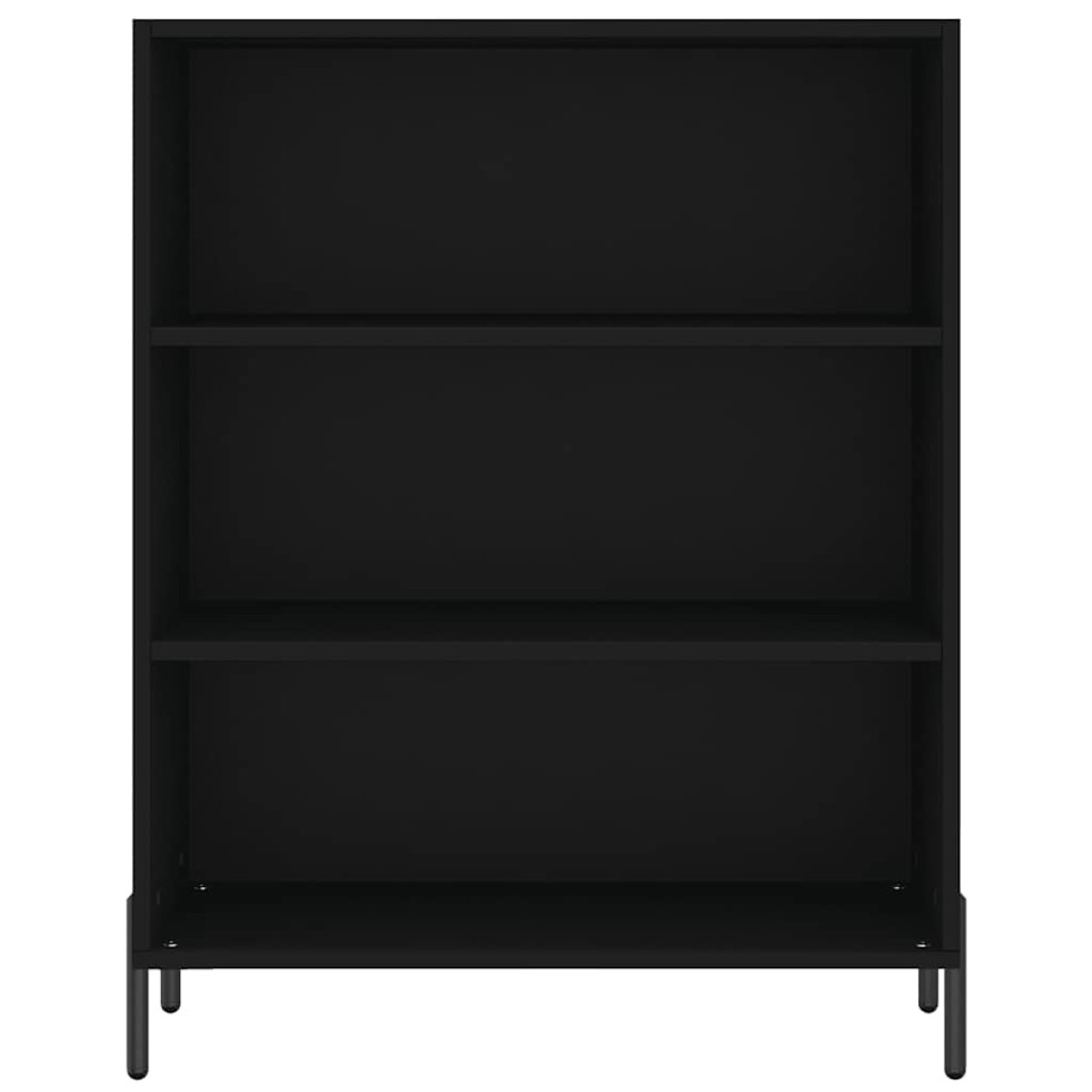 vidaXL Ραφιέρα Μαύρη 69,5x32,5x90 εκ. από Επεξεργασμένο Ξύλο