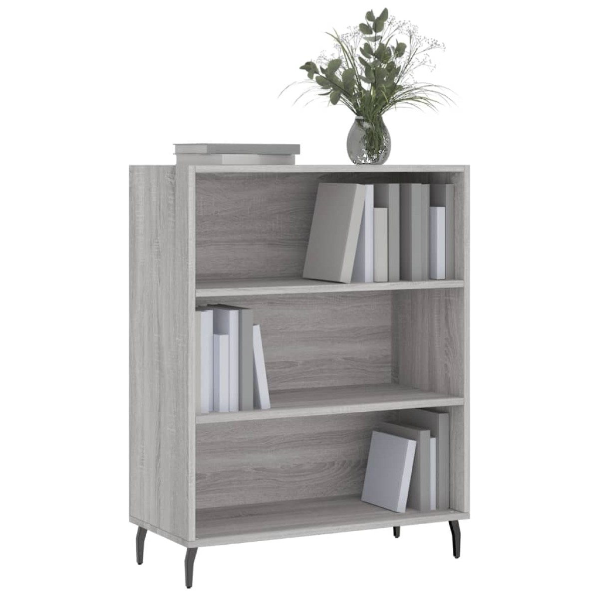 vidaXL Ραφιέρα Γκρι Sonoma 69,5 x 32,5 x 90 εκ. από Επεξεργασμένο Ξύλο
