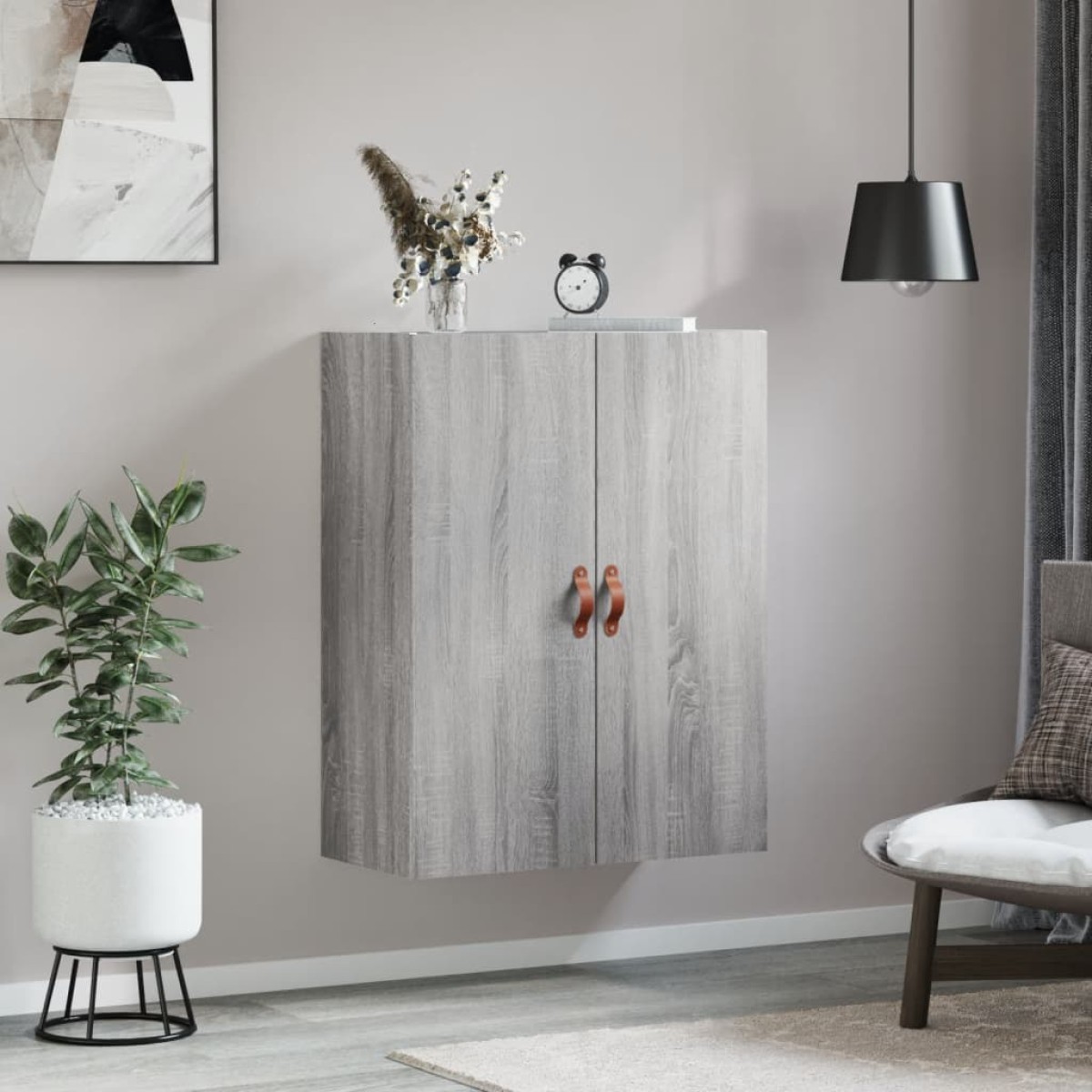 vidaXL Ντουλάπι Τοίχου Γκρι Sonoma 69,5 x 34 x 90 εκ.