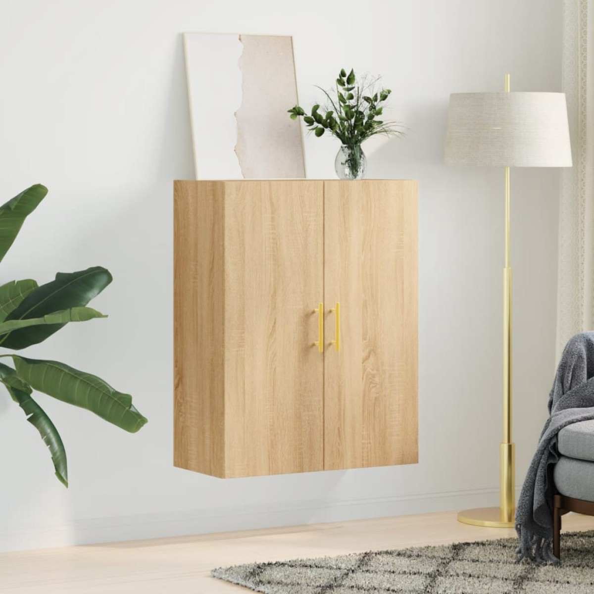 vidaXL Ντουλάπι Επιτοίχιο Sonoma Δρυς 69,5 x 34 x 90 εκ.