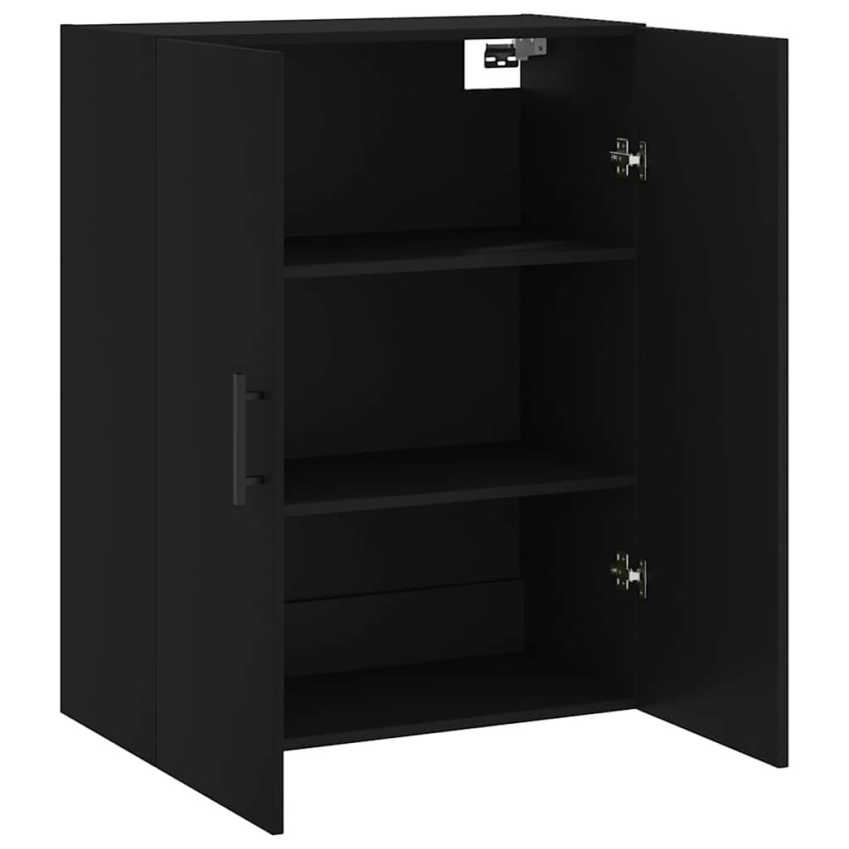 vidaXL Ντουλάπι Τοίχου Μαύρο 69,5 x 34 x 90 εκ.