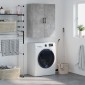vidaXL Ντουλάπι Επιτοίχιο Γκρι Σκυροδέματος 69,5 x 34 x 90 εκ.