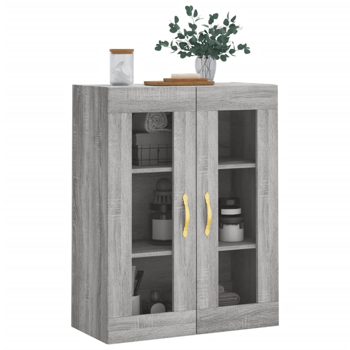 vidaXL Ντουλάπι Τοίχου Γκρι Sonoma 69,5 x 34 x 90 εκ.