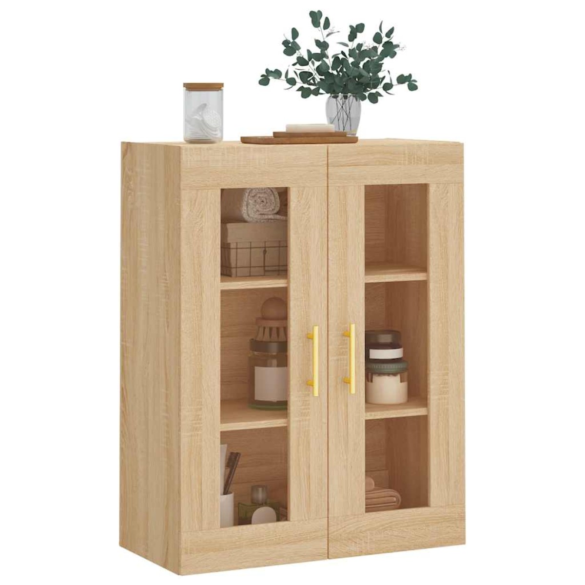 vidaXL Ντουλάπι Επιτοίχιο Sonoma Δρυς 69,5 x 34 x 90 εκ.